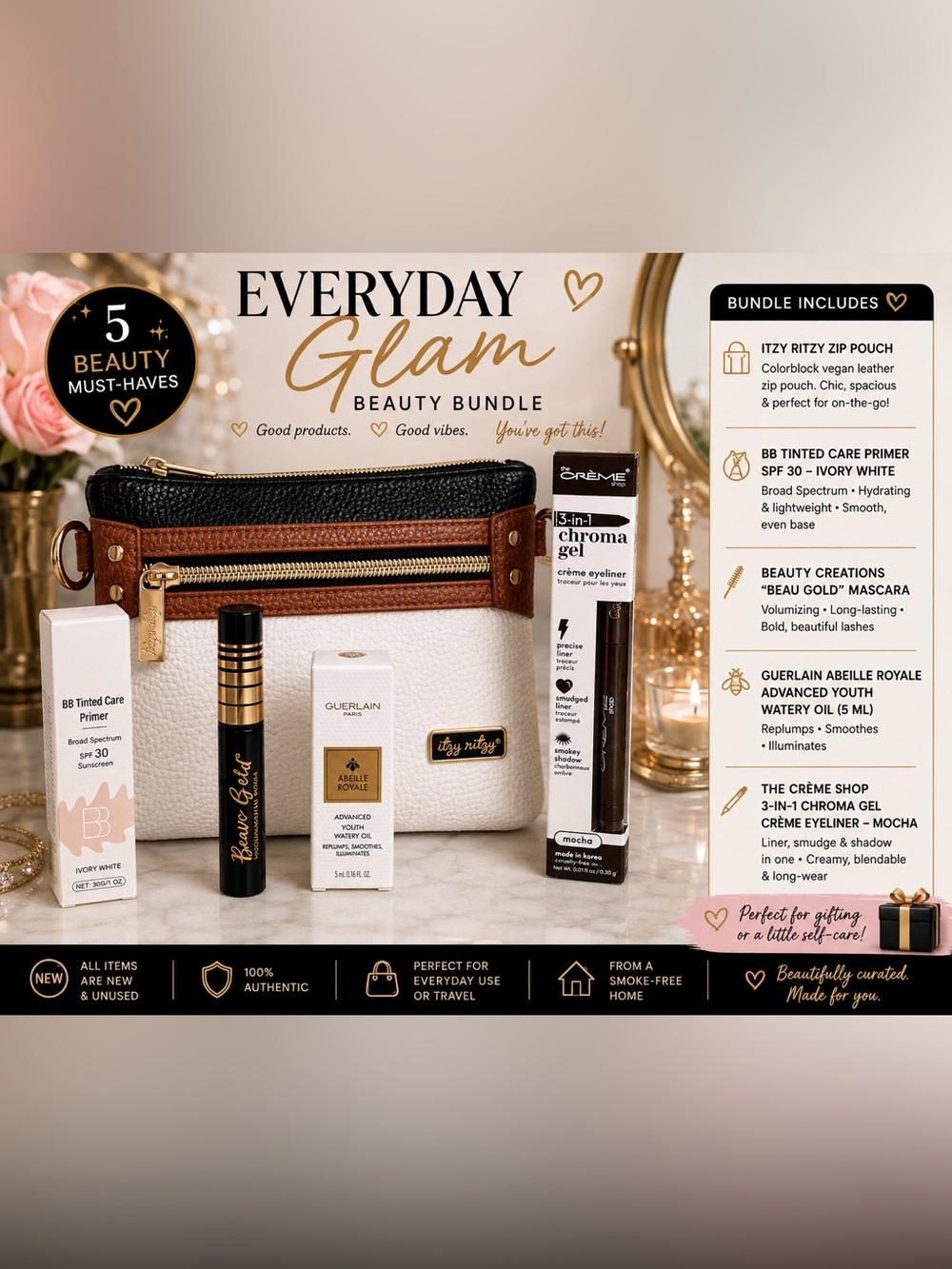 $225 MSRP- NWT Itzy Ritzy Beauty Bundle |